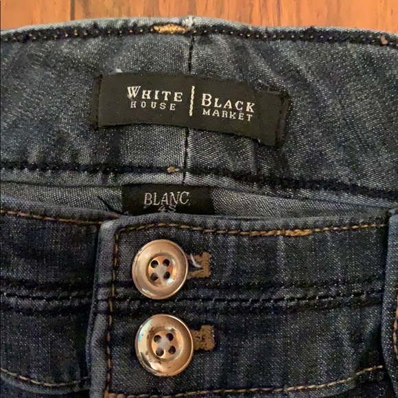 White House Black Market  Flare leg Size 4 short - Picture 2 of 7